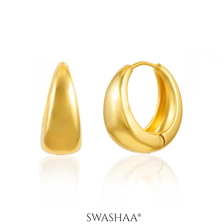 Lampa 18K Gold Plated Hoop Earrings