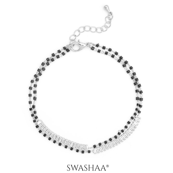 Samiha Baguette Diamond Mangalsutra Bracelet